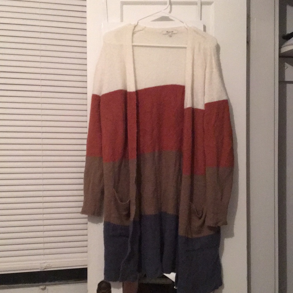 Madewell colorblock cardigan